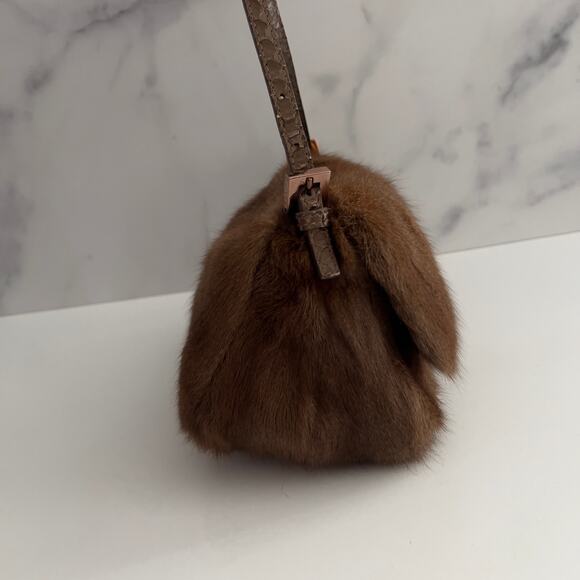 Fendi baguette mini mamma cute squirrel fur - Picture 9 of 14